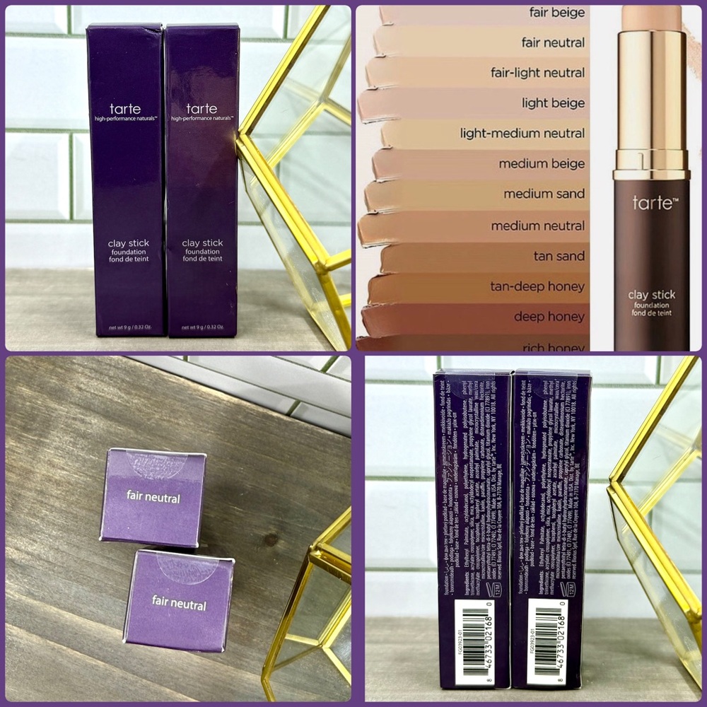 Tarte Clay Stick Foundation Bundle Fair Neutral